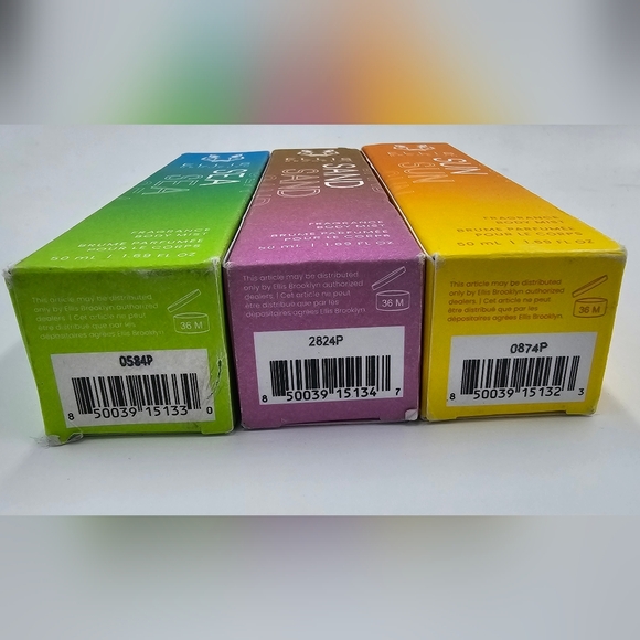 3x Ellis Brooklyn Sand Sea And Sun Fragrance Body Mist 1.69 Fl oz 50ml - Picture 6 of 7